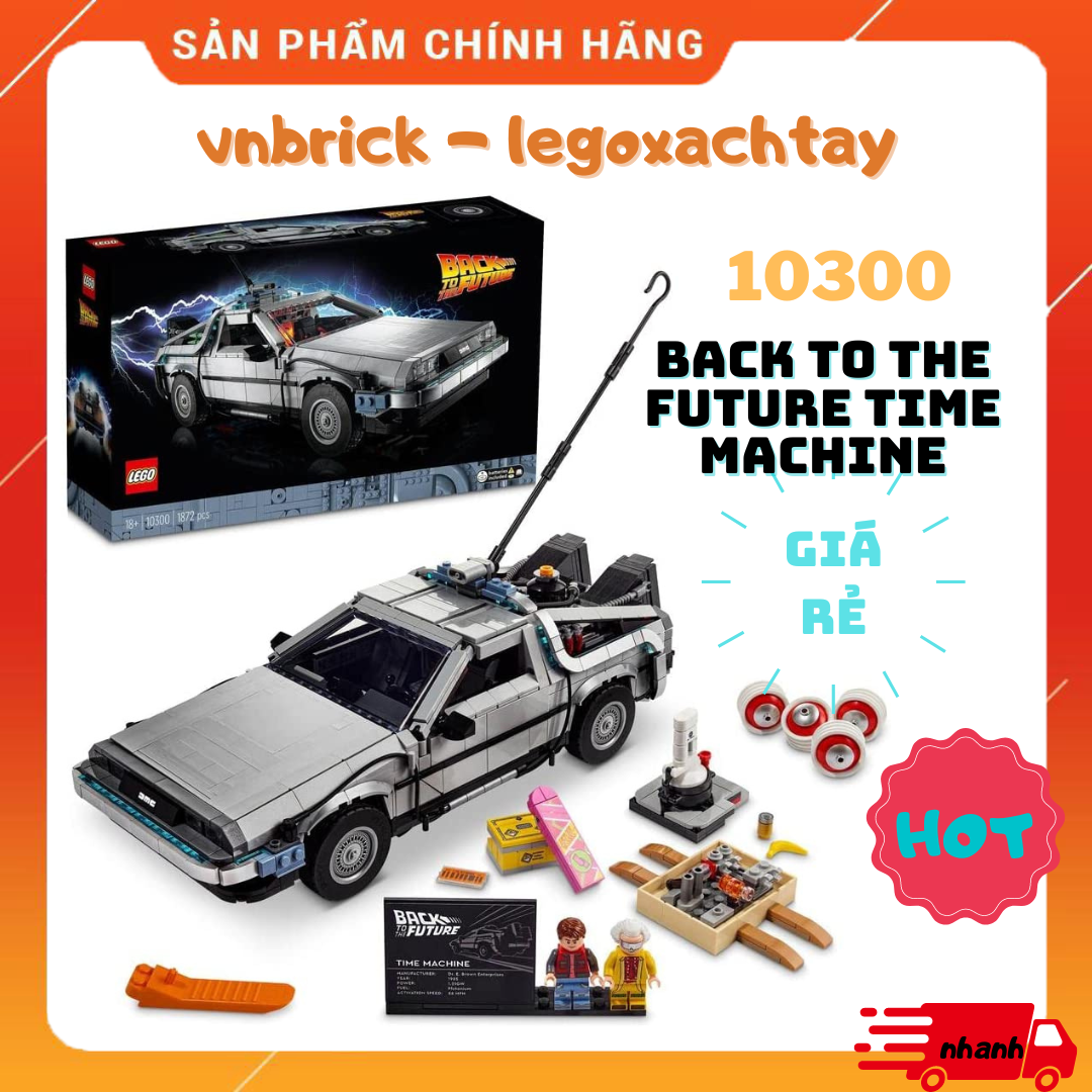 Lego creator expert 10300 lắp ráp xe delorean