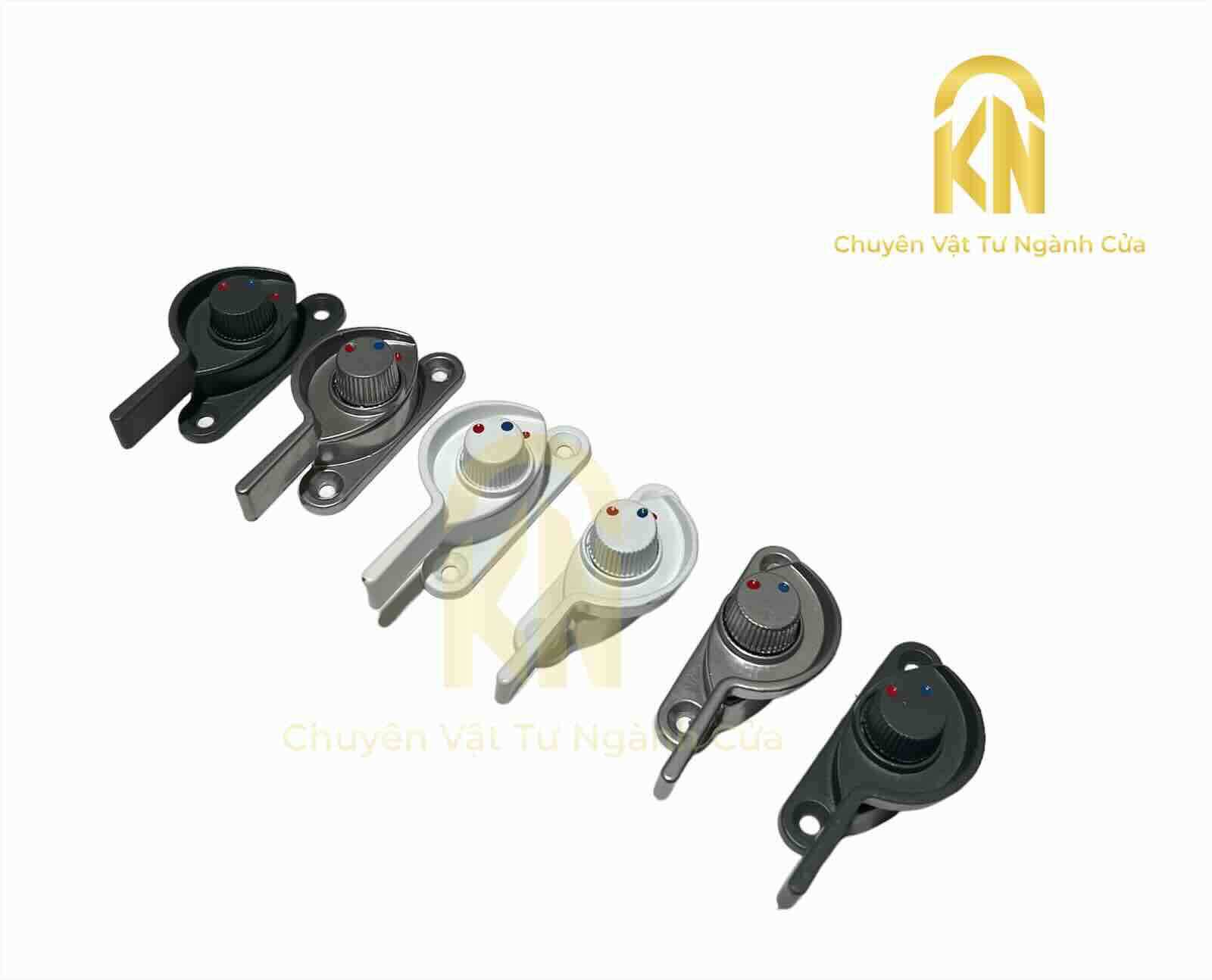 Khoá sò vặn xanh đỏ cửa sổ lùa nhôm - chốt xanh đỏ cửa sổ lùa