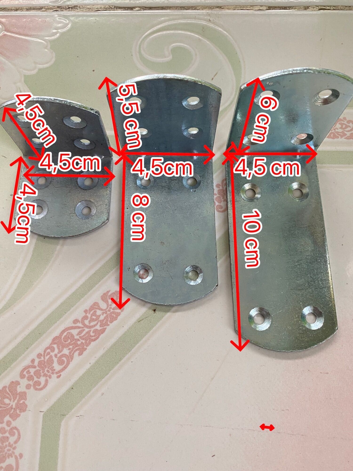 Combo 2 cái ke góc vuông, bát sắt đủ kích cỡ