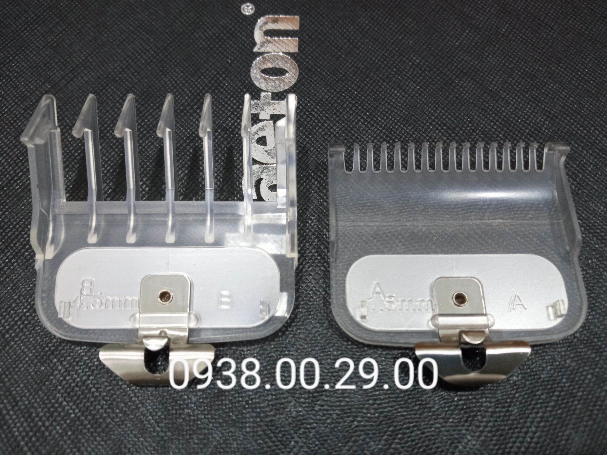Cữ Thép Barber 1.5mm Và 4.5mm Loại Tốt. Bộ 2 Cữ Gá Thép Lắp Cho Tông Đơ Kemei, Surker, Jame. (Ảnh thật). 