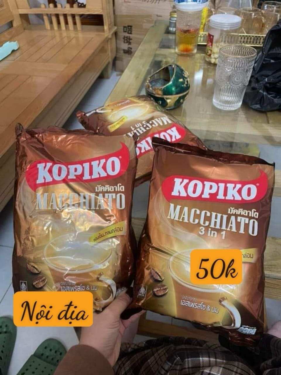 Bịch 20 Gói Cà Phê Kopiko Machiato Thái Lan
