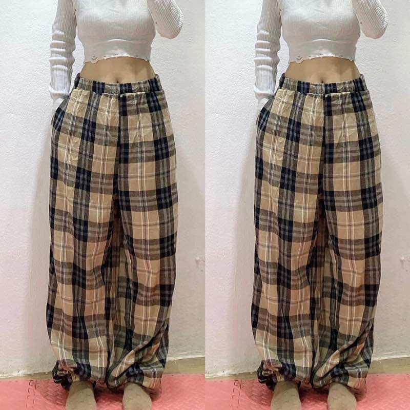 Quần FLANNEL 2hand Cực Phẩm Noel, Kẻ Sọc [SỐ ĐO MÔ TẢ]
