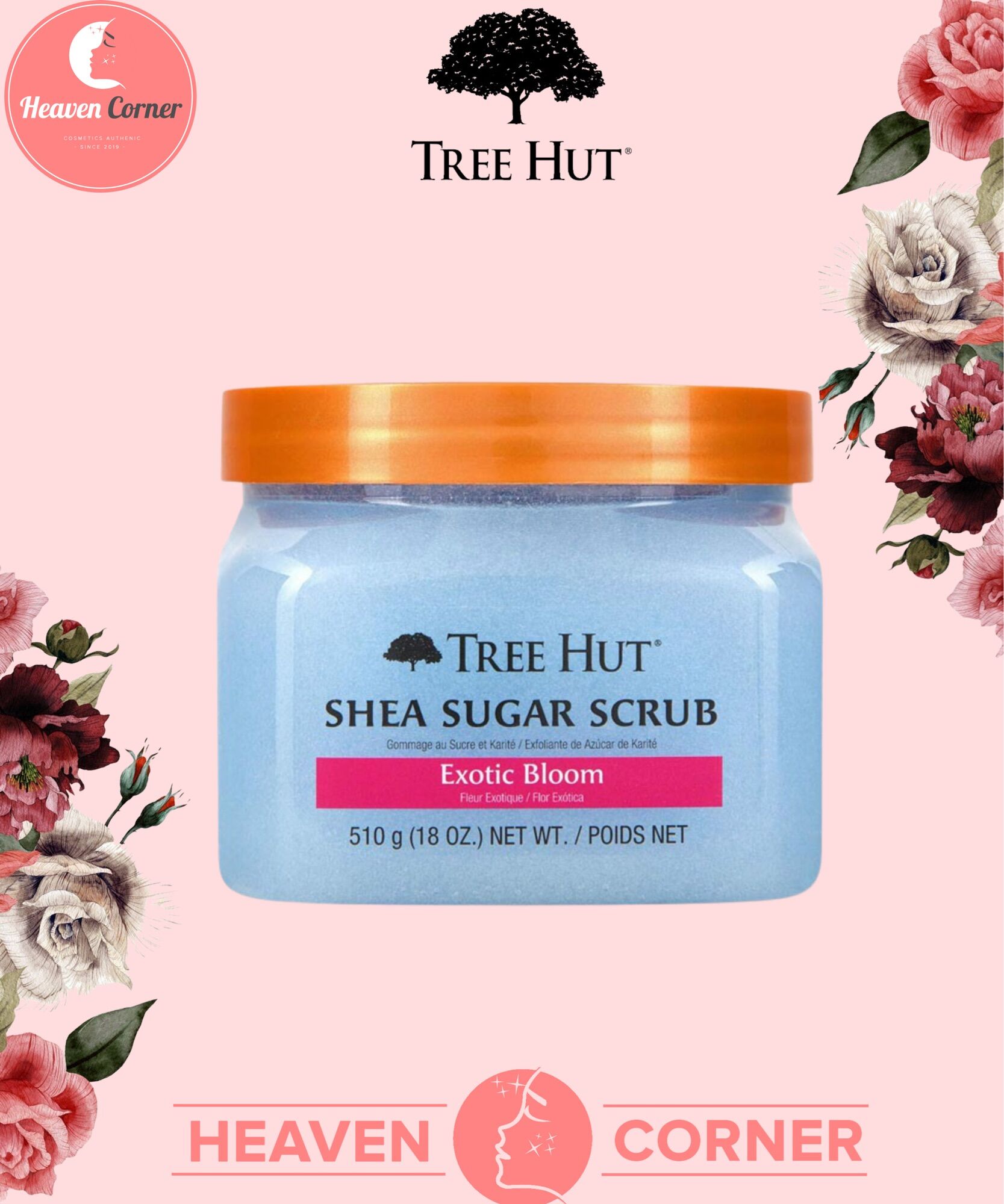 Tẩy tế bào da chết tree hut shea sugar scrub