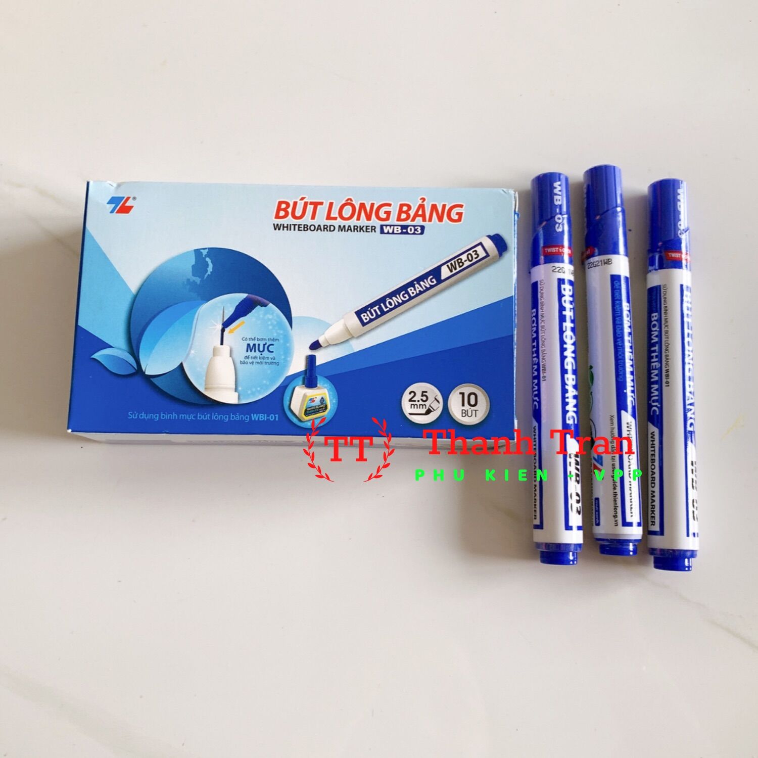 Bút lông bảng WB-03 mực xanh