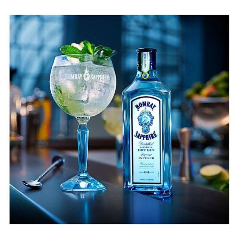 Vỏ chai đẹp Gin Bombay Sapphire 750ml