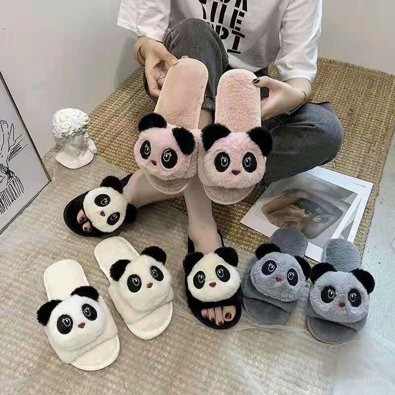 Dép lông hình gấu trúc cute