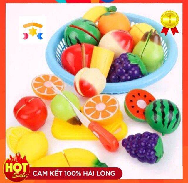 Rổ Đồ Chơi Cắt Trái Cây Cho Bé