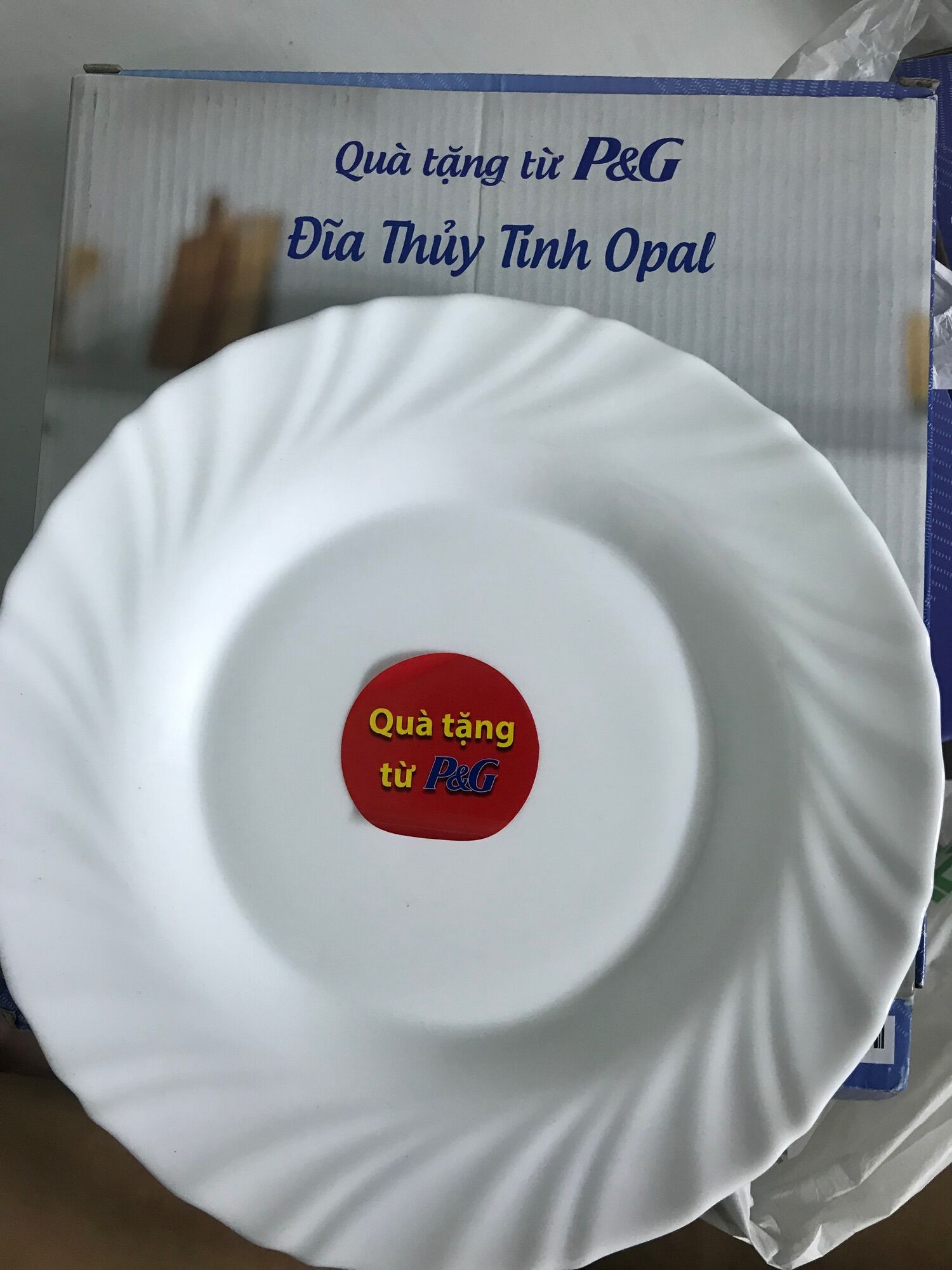 Dĩa sứ tráng men 22cm