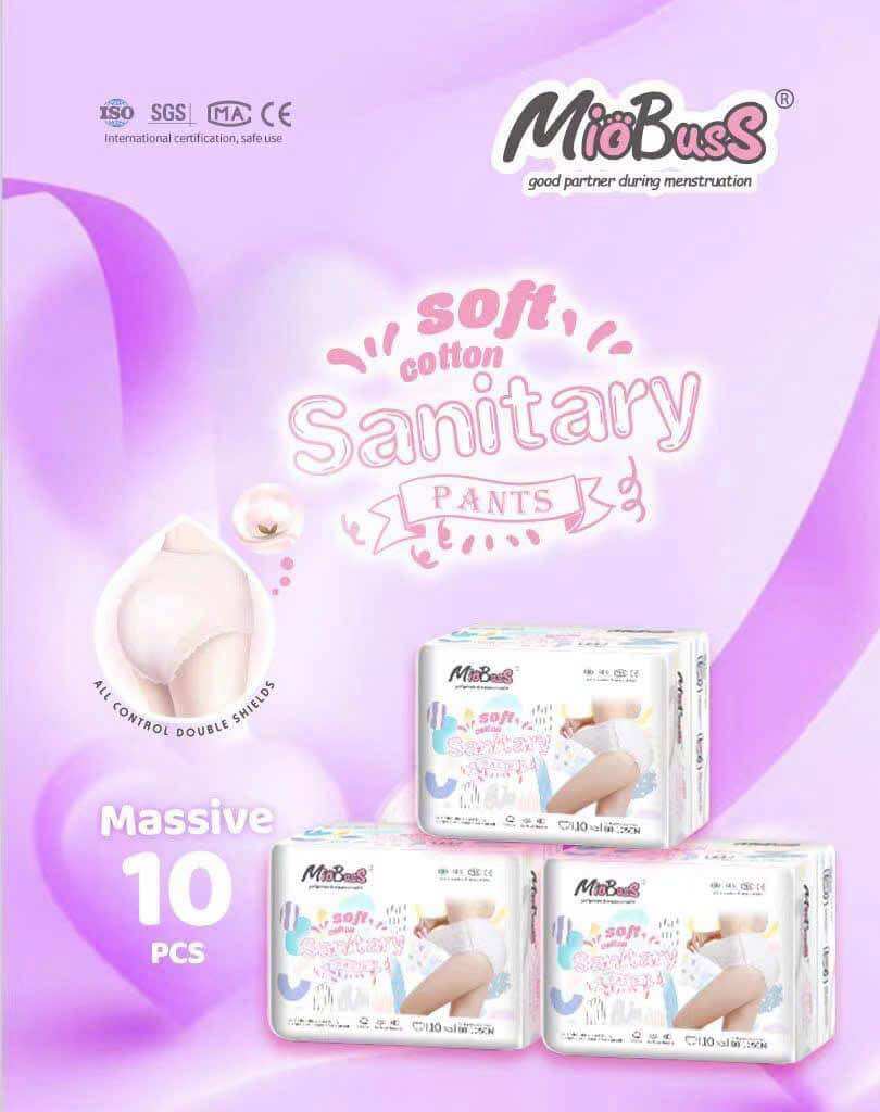 Combo 2 bịch Băng vệ sinh quần Miobuss bịch 10 miếng size 35-75kg