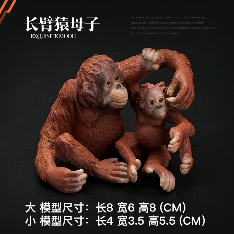 Quà tặng trẻ em mô hình đồ chơi động vật hoang dã mô phỏng mô hình khỉ đen khỉ đầu chó khỉ đầu chó