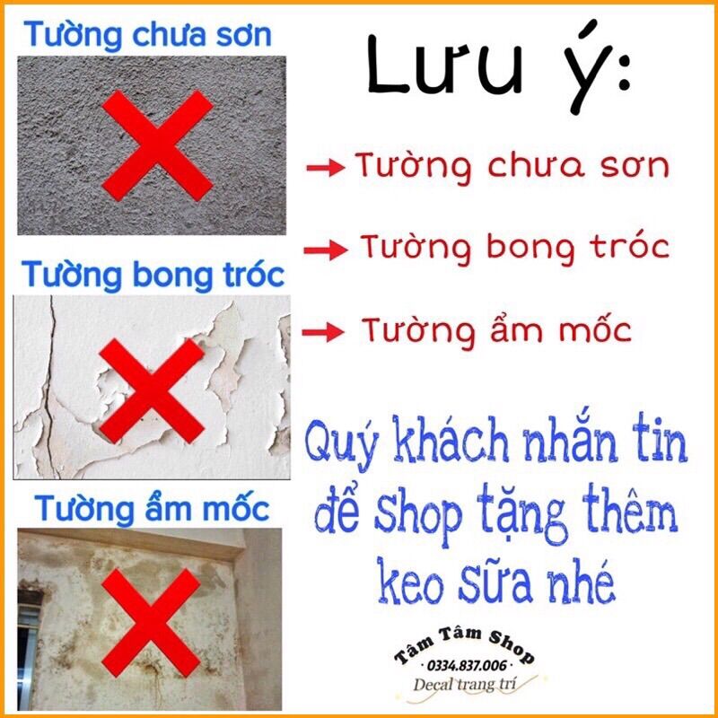 Decal dán tường gấu trúc ôm cây