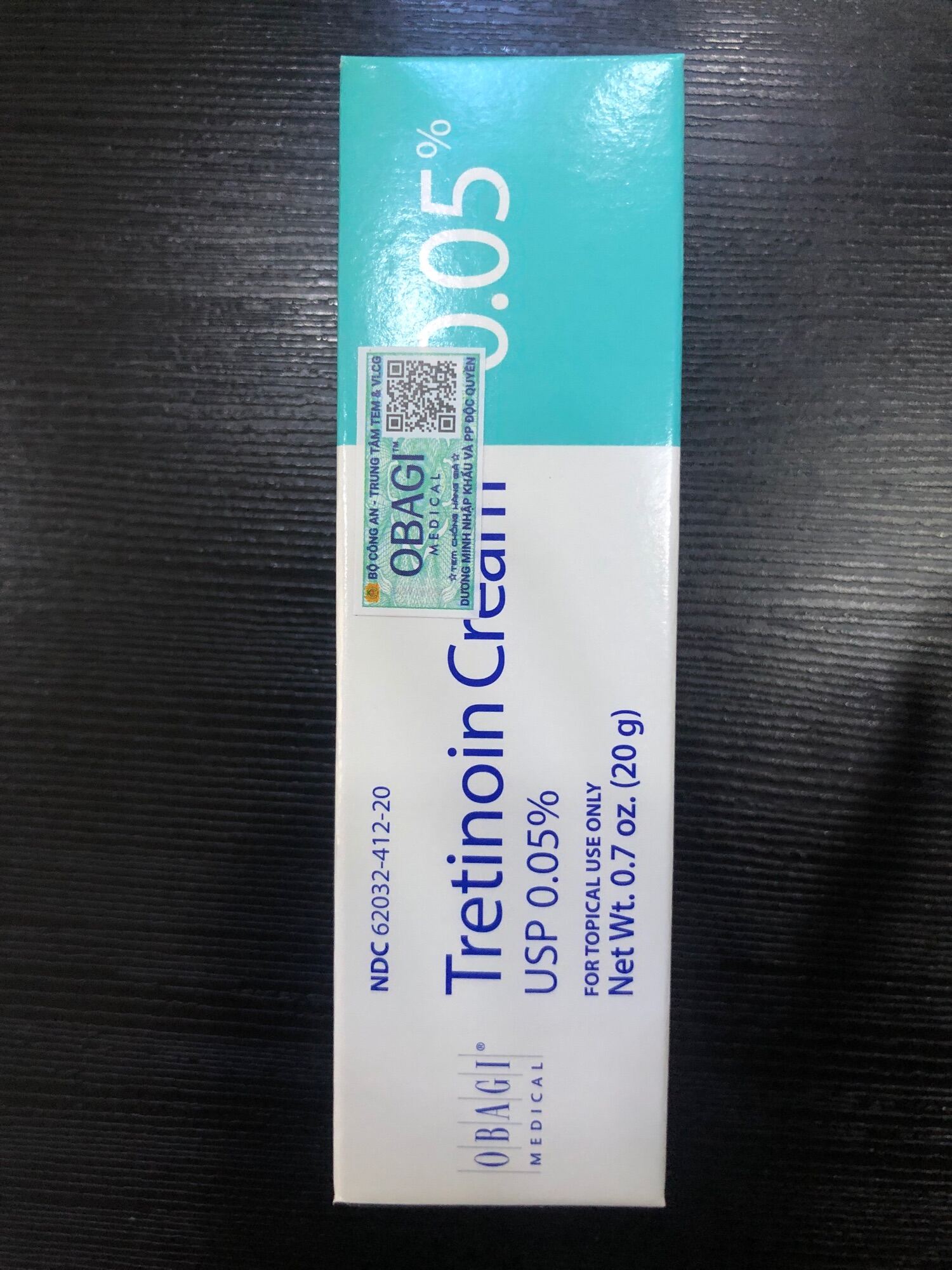 Tretinoin Cream 0.05% Obagi 20G Date 10/2022 Kem Trẻ Hoá Da Bán Giá Sỉ