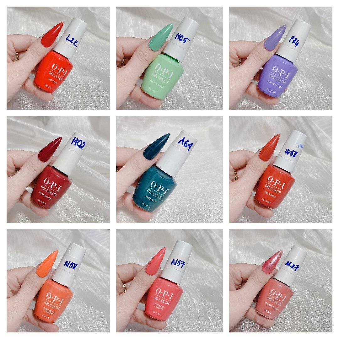 Sơn gel OPI mẫu mới chất sơn đậm đặc bền màu có hơn 100 mã màu siêu đẹp