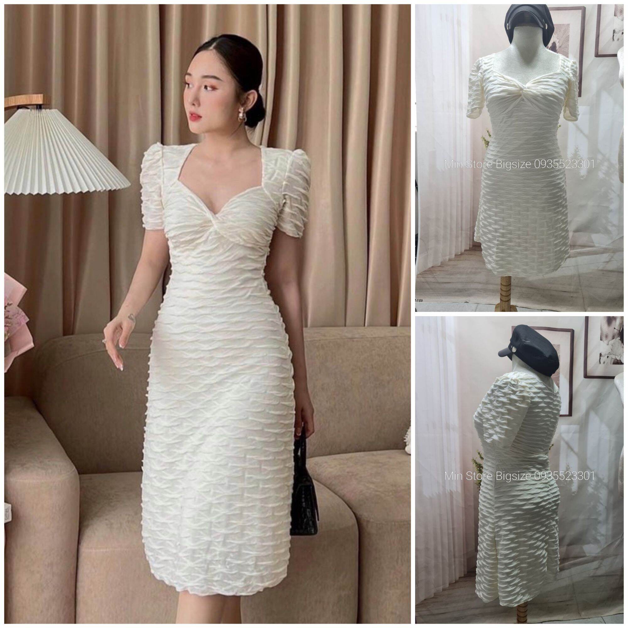 Minstore bigsize đầm xoắn ngực d937