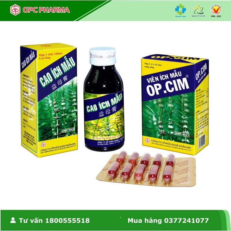 Cao Ích Mẫu dạng nước chai 180ml