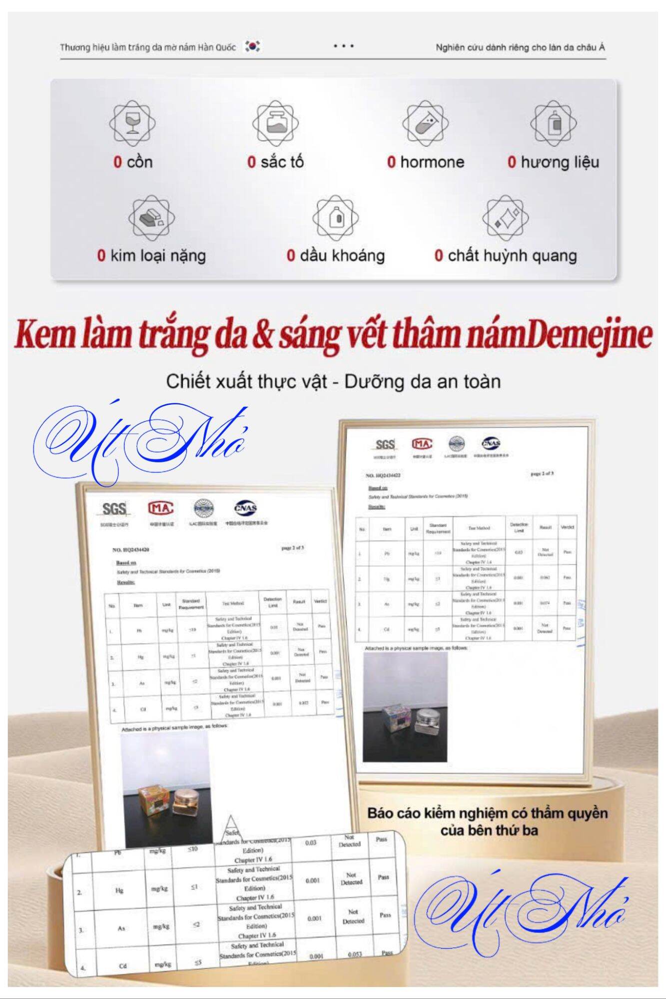 Kem nám DN Demejine , kem Hàn Quốc, kem dưỡng trắng da , mờ nám