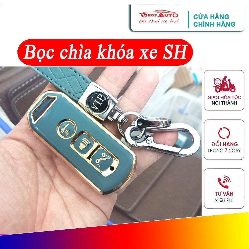 Bọc chìa khoá xe sh, chất liệu mềm, êm, nhẹ, dễ đeo, kiểu dáng thời trang, sang trọng - bọc chìa khóa smartkey xe sh
