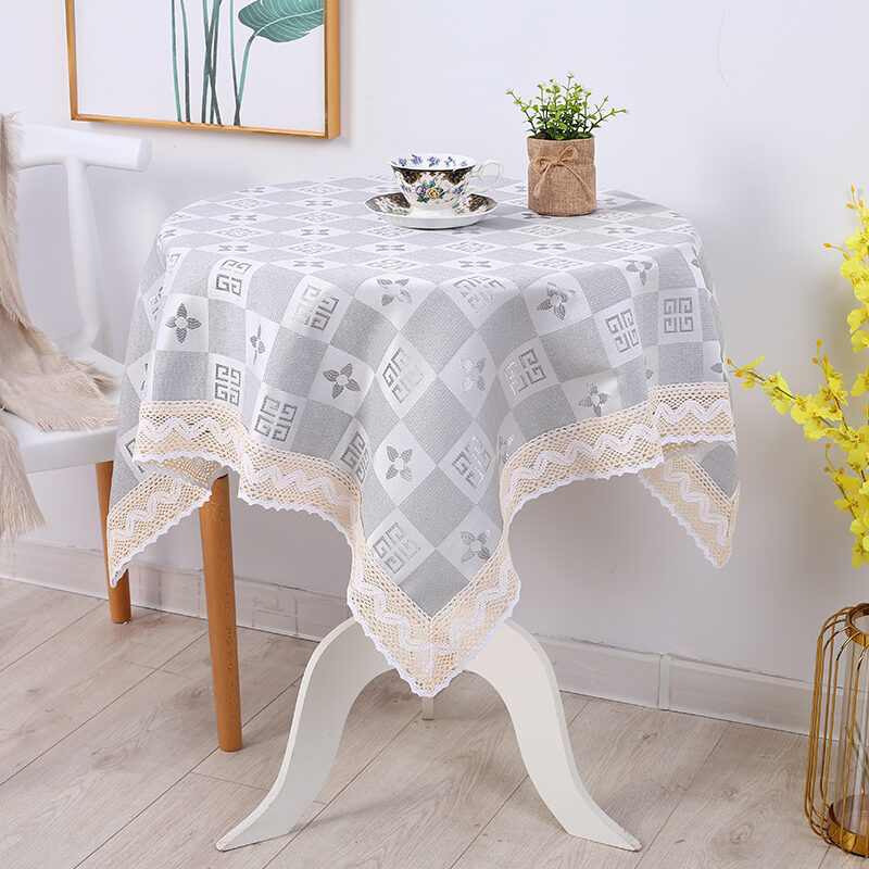 Modern Square Tablecloth Home Dining Table Cover Small round Table Tea Tablecloth Floral Pattern Eur