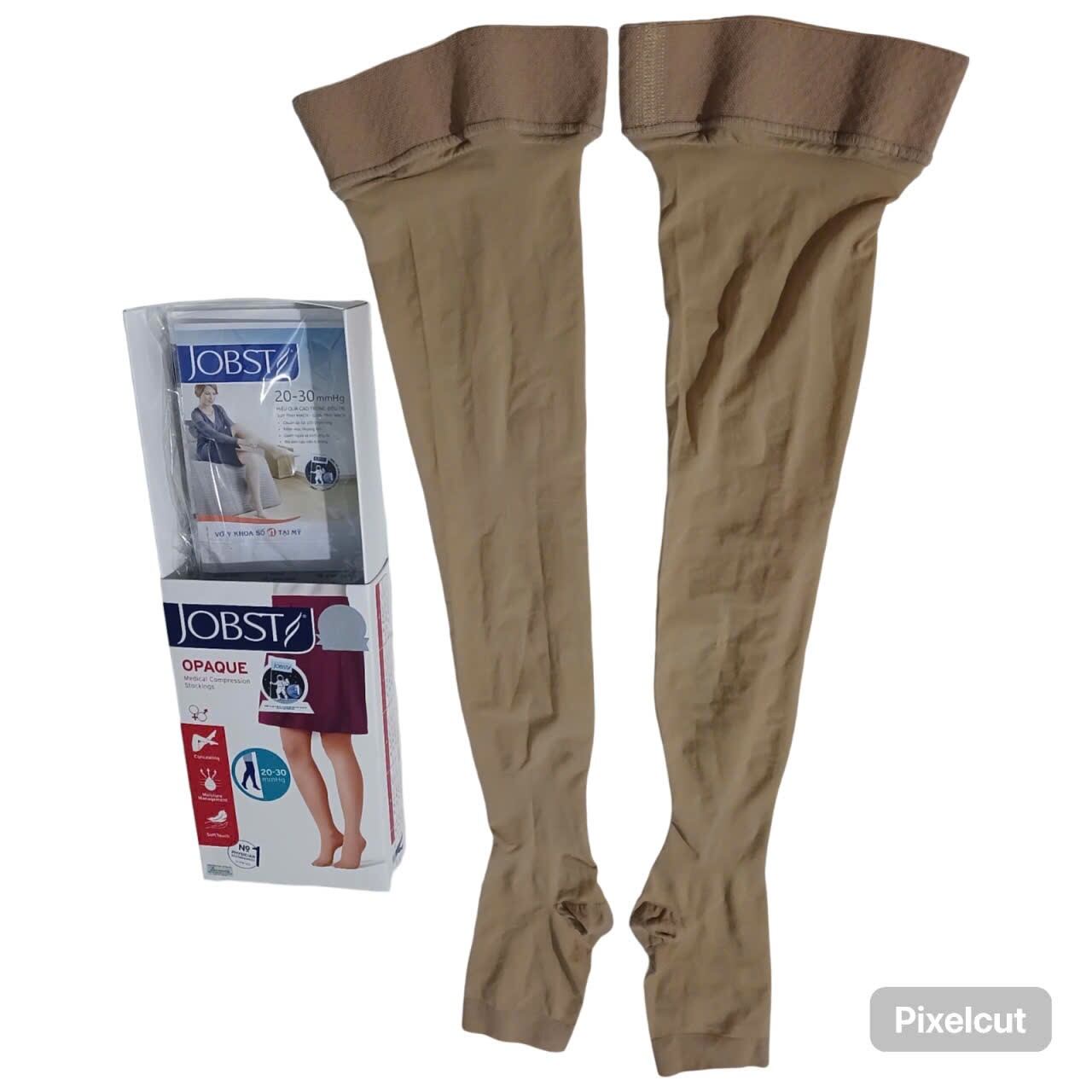 Tất Vớ Y Khoa JOBST Opaque (Mỏng,vừa,dày) size M (Da, Hở Ngón) Tất vớ y khoa hỗ trợ điều trị Suy Giãn Tĩnh Mạch