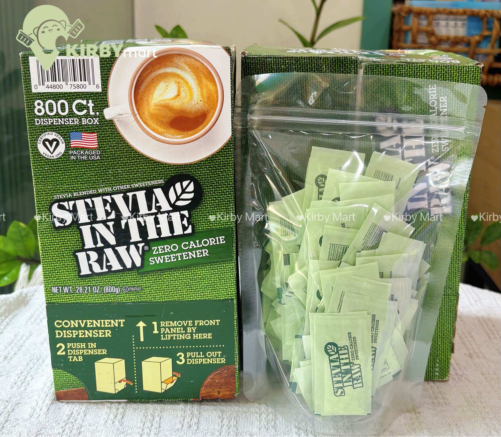 Stevia In The Raw Ngọt Không Calo – Gói Nhỏ Pha Cà Phê, Trà – Hàng Mỹ