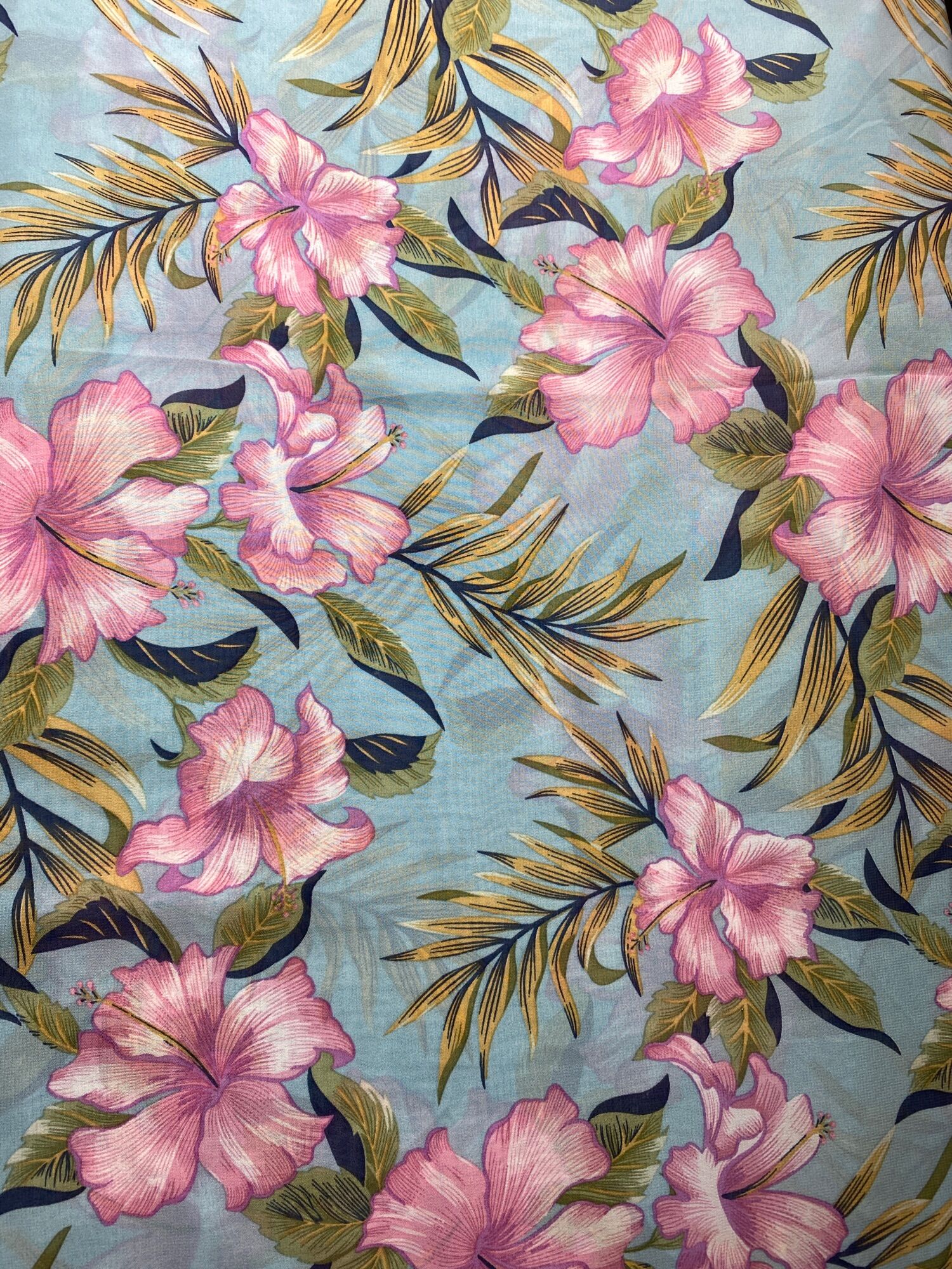 Vải voan chiffon hoa ly may áo dài đầm áo kiểu V1828