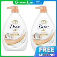 Dove | Sữa Tắm Làm Dịu Da Hương Dừa Và Yến Mạch 1kg x 2 Chai