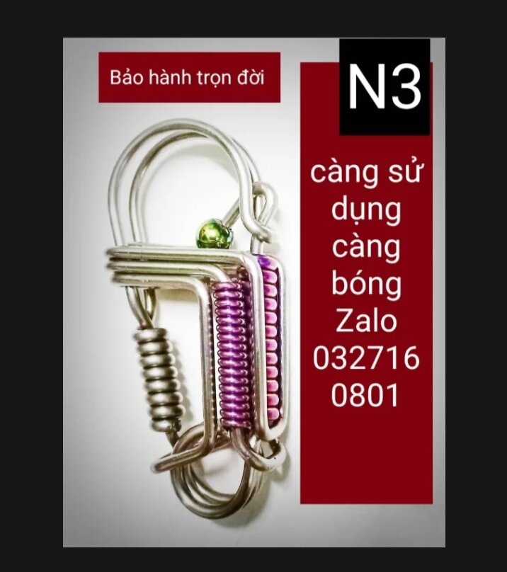 Móc khóa inox 304 phối titan