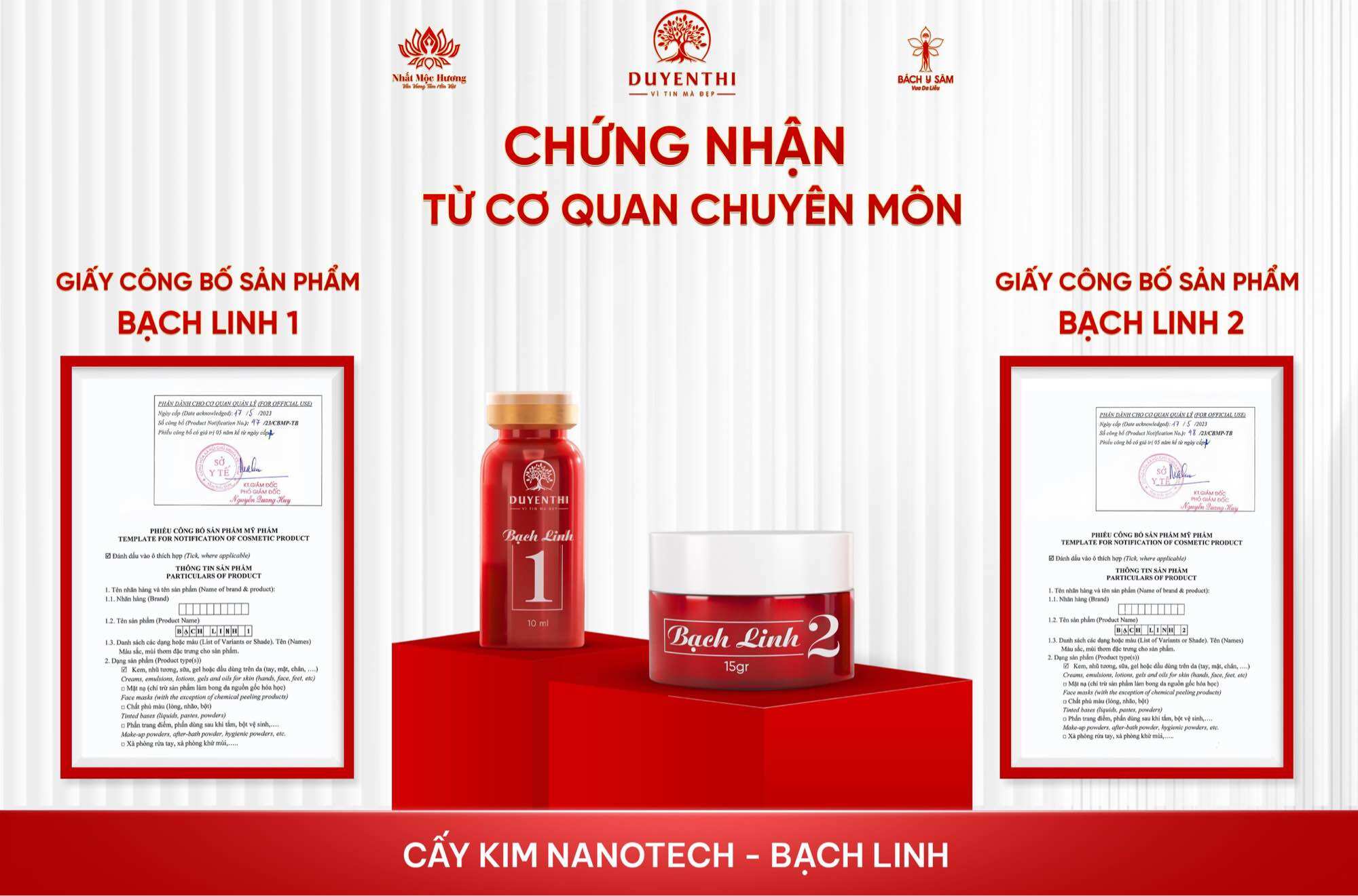 Bộ cấy kim nanotech Duyên Thị- Bách y sâm