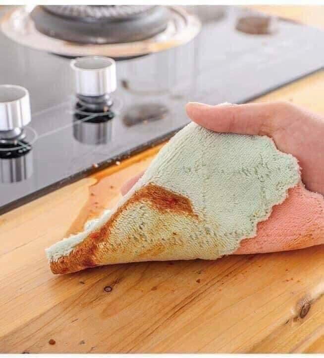 Sét 3 khăn lau đa năng 2 mặt siêu thấm nước