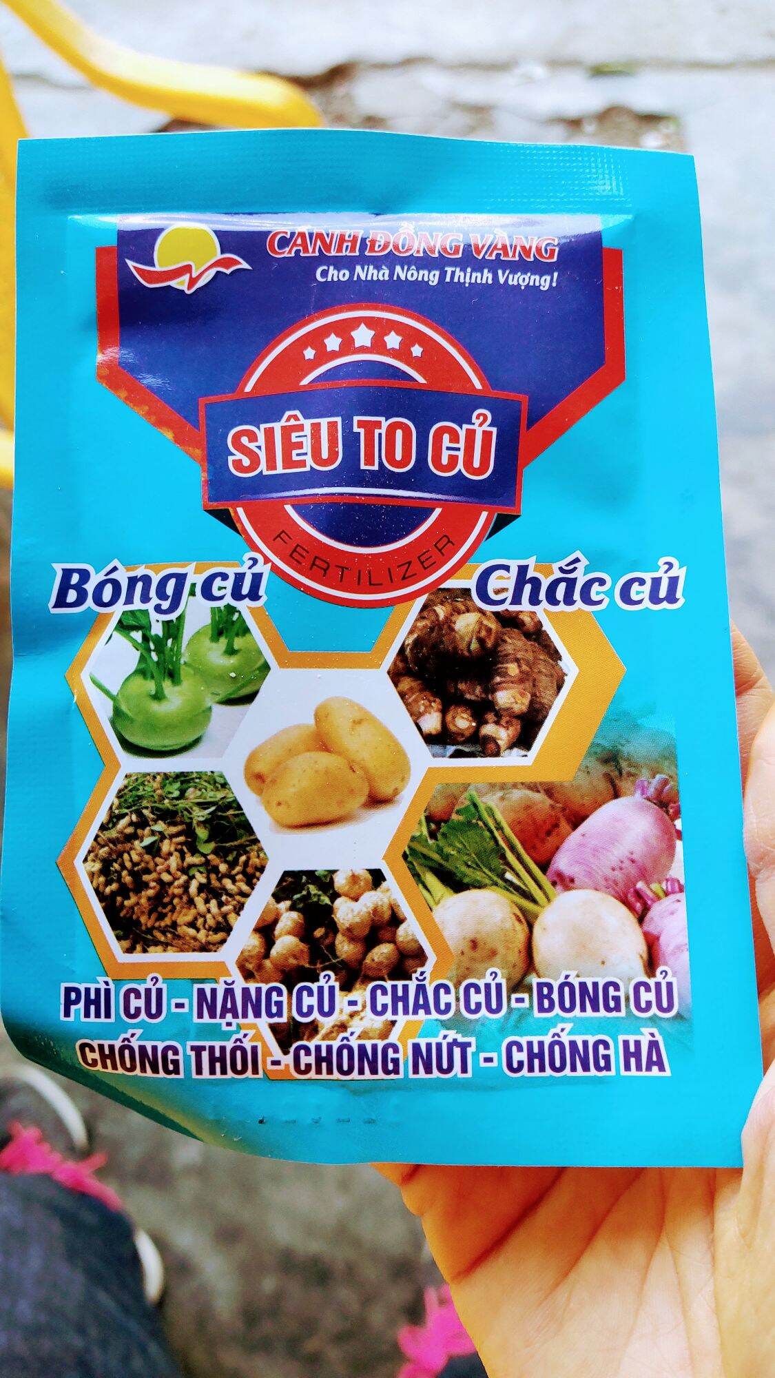 Phân bón giúp củ to, chắc củ