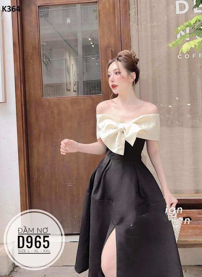 (Bigsize) Đầm Nơ dài