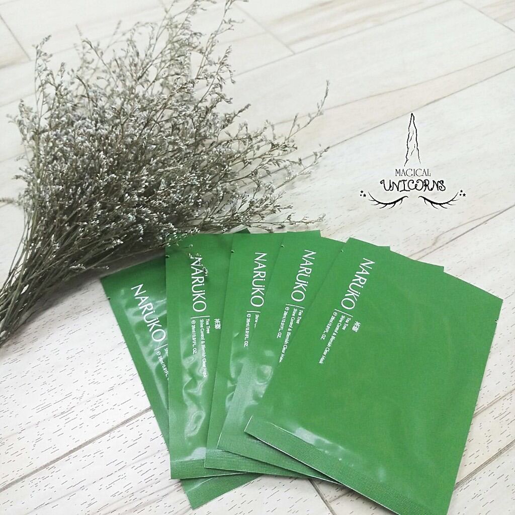 [HCM]Mặt nạ Naruko Tràm Trà ngừa mụn Naruko Tea Tree Shine Control & Blemish Clear Mask bản Trung