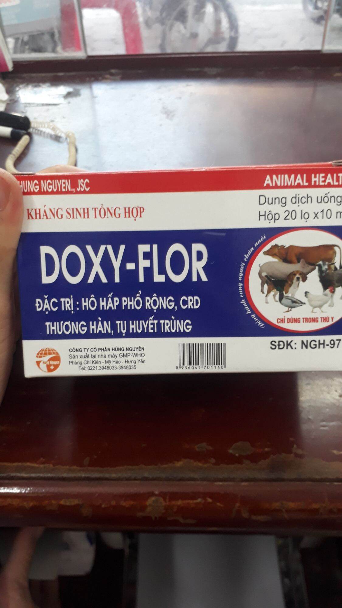 doxy flo - chữa hen khẹc ở vật nuôi