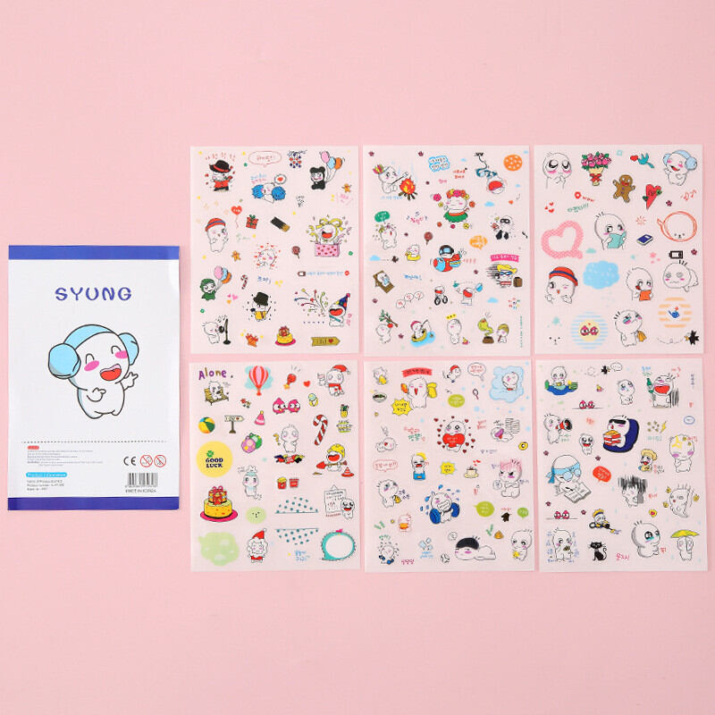 Set 6 tờ sticker Myung