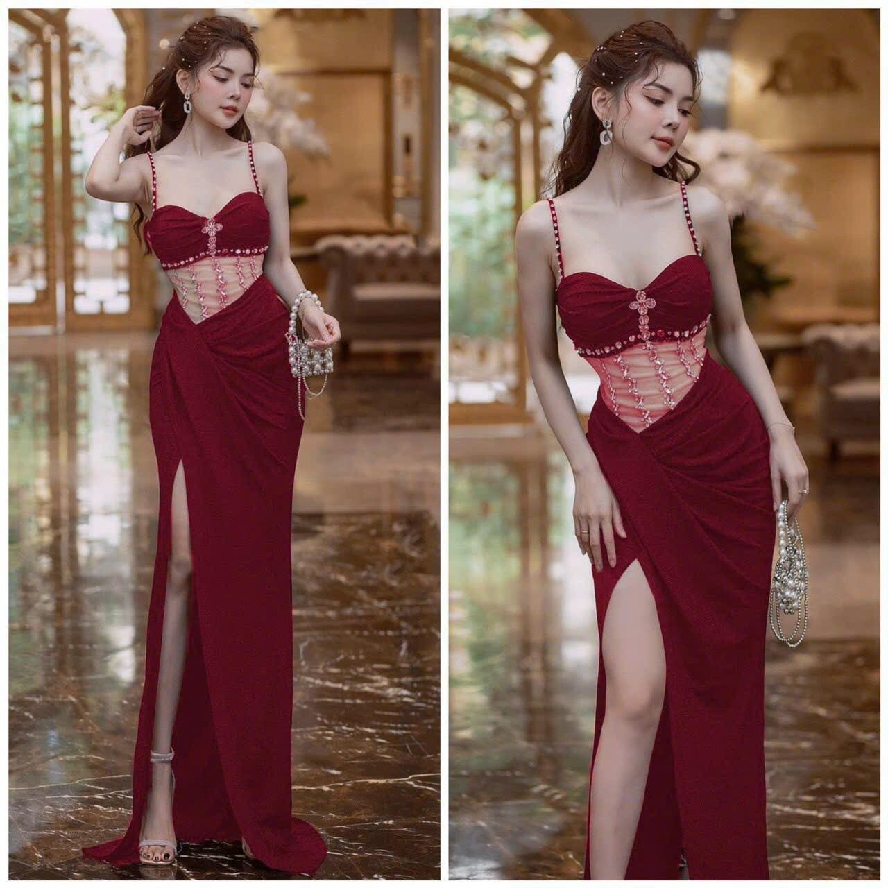 ĐẦM BODY KIM TUYẾN ĐÍNH ĐÁ ( kèm ảnh thật )
