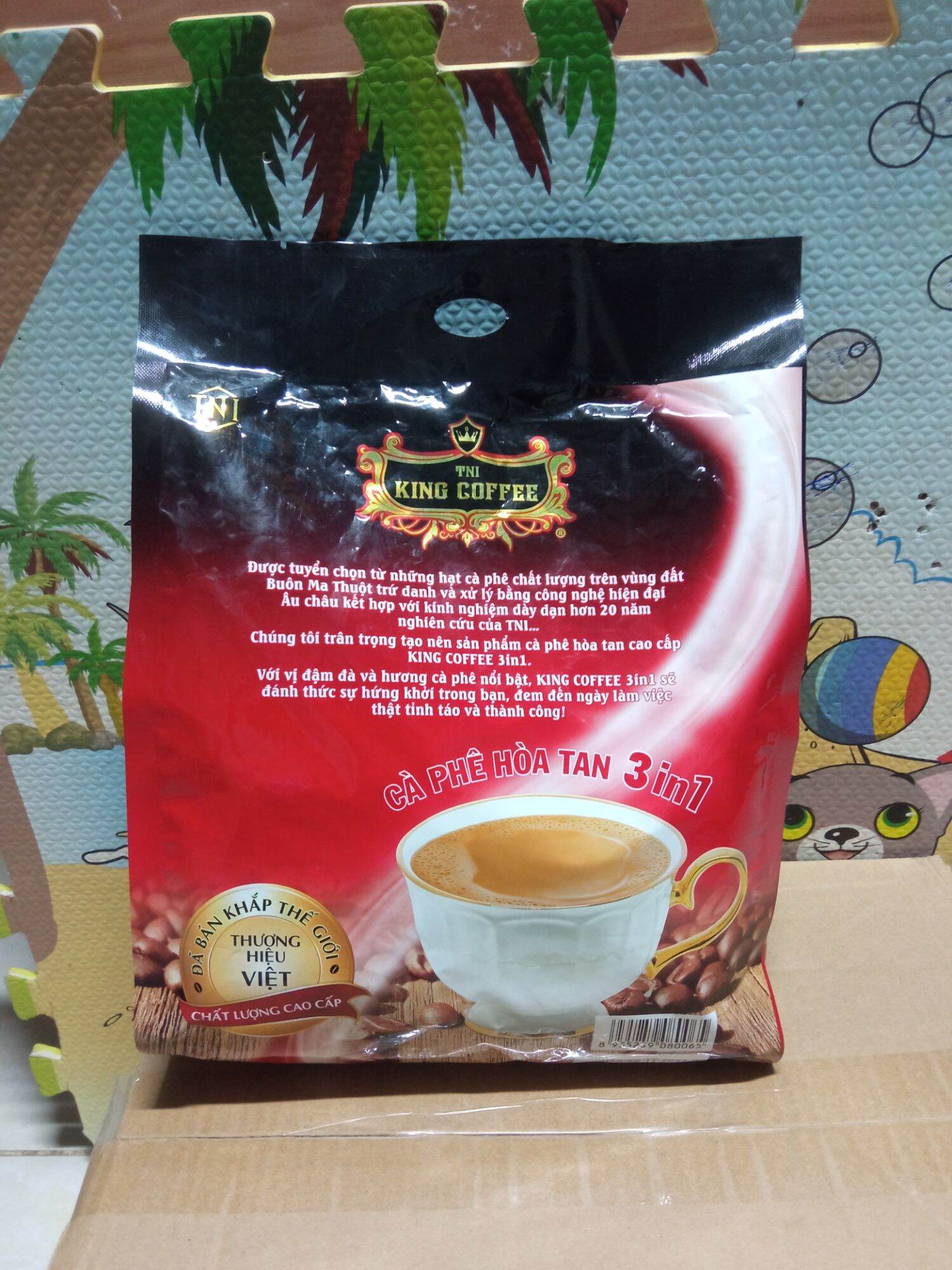 cà phê hòa tan 3 in1 King cofee bịch 45 tick