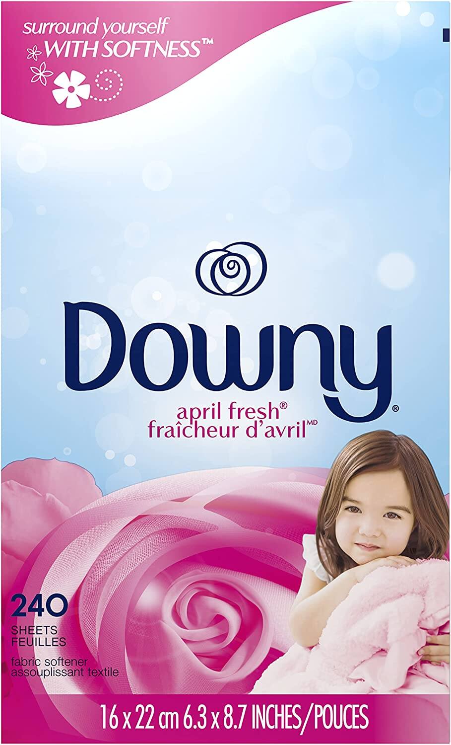 Giấy thơm quần áo Downy hương hoa hồng và làm mềm vải nhập khẩu từ Mỹ