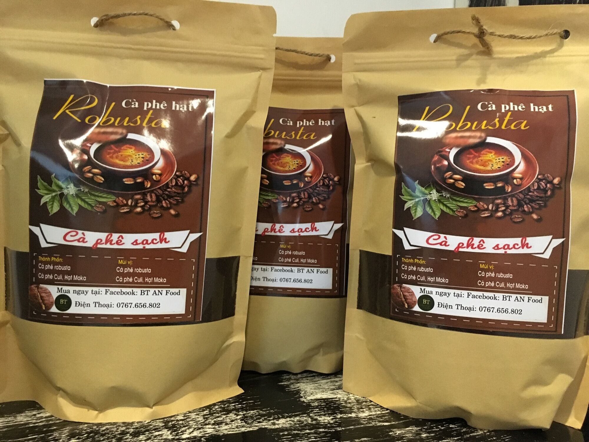Cà phê Robusta nguyên chất