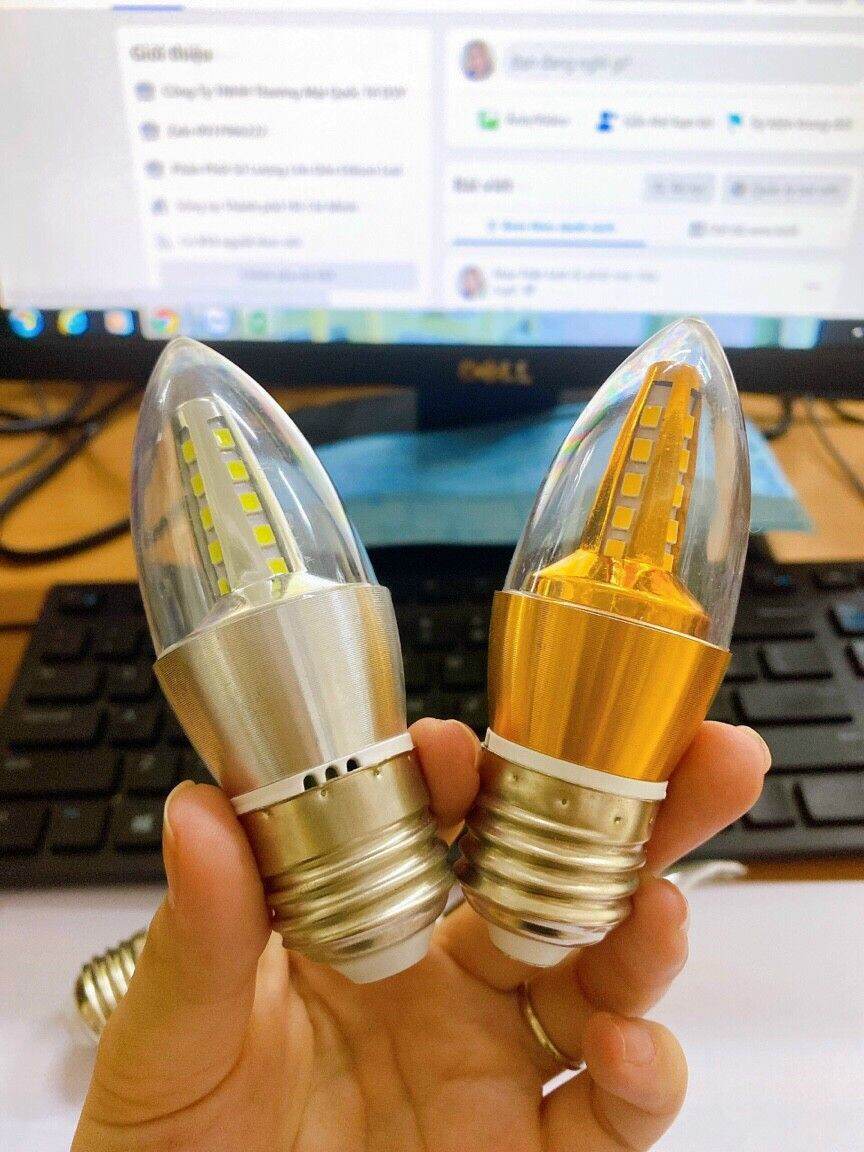 Bóng nến led đui E27 công suất 5W