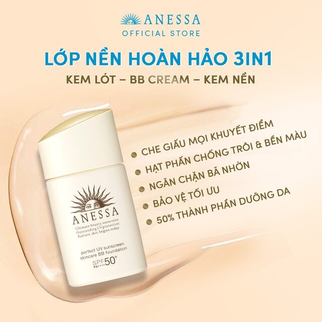 Kem BB trang điểm Anessa chống nắng 25ml
