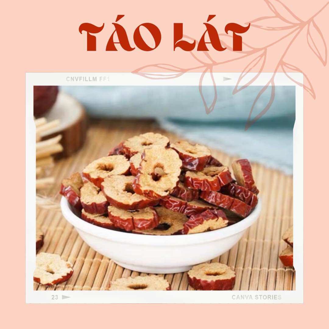 500g táo đỏ cắt lát - Ngọt thanh dùng uống trà, nấu chè - An mart