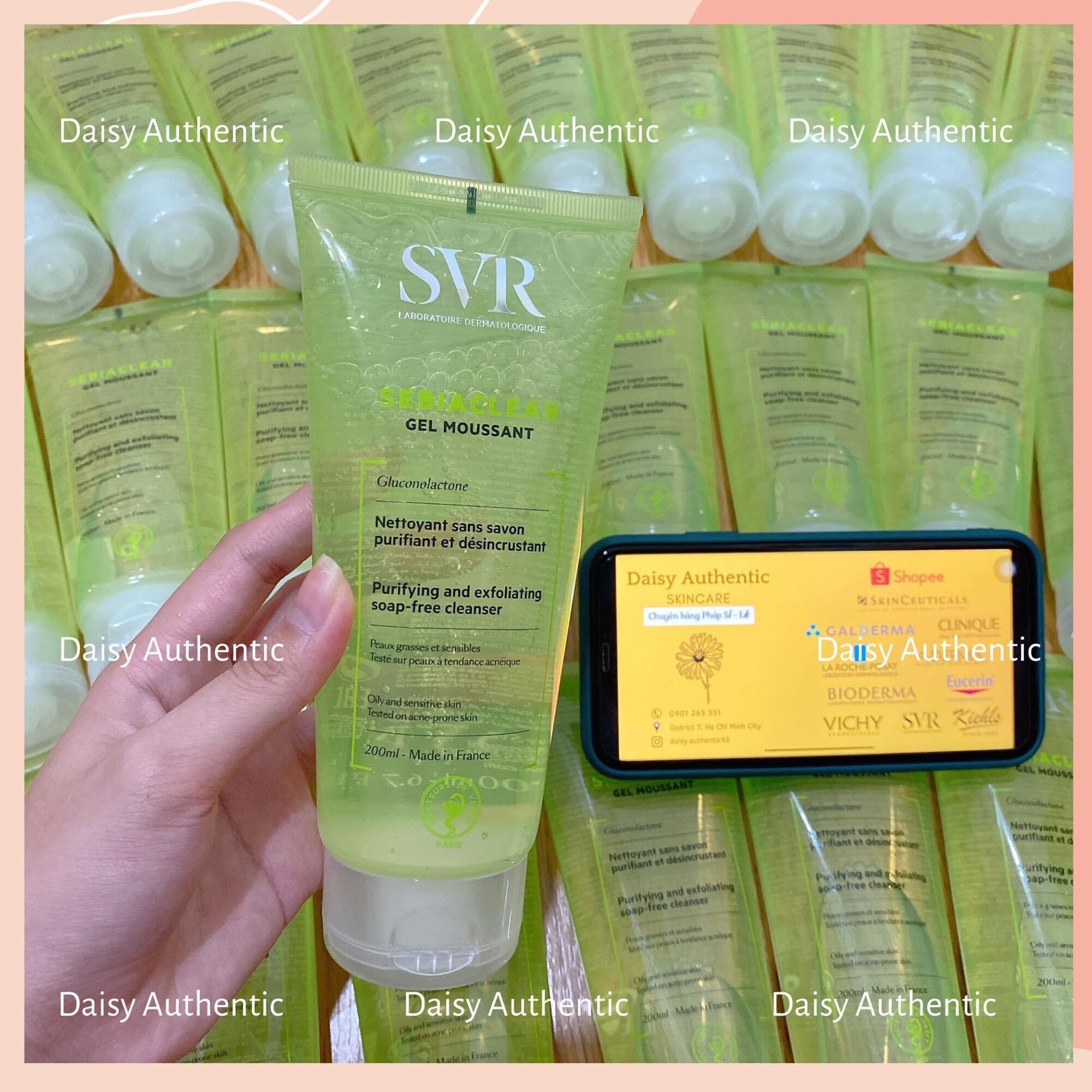 Sữa Rửa Mặt SVR Sebiaclear GEL MOUSSANT cho Da Dầu Mụn 200ml