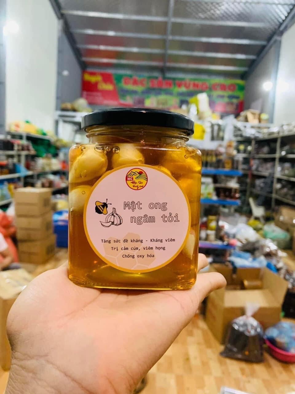 Tỏi cô đơn lào ngâm mật ong rừng 100% chống ung thư, trị ho, cảm cúm, viêm