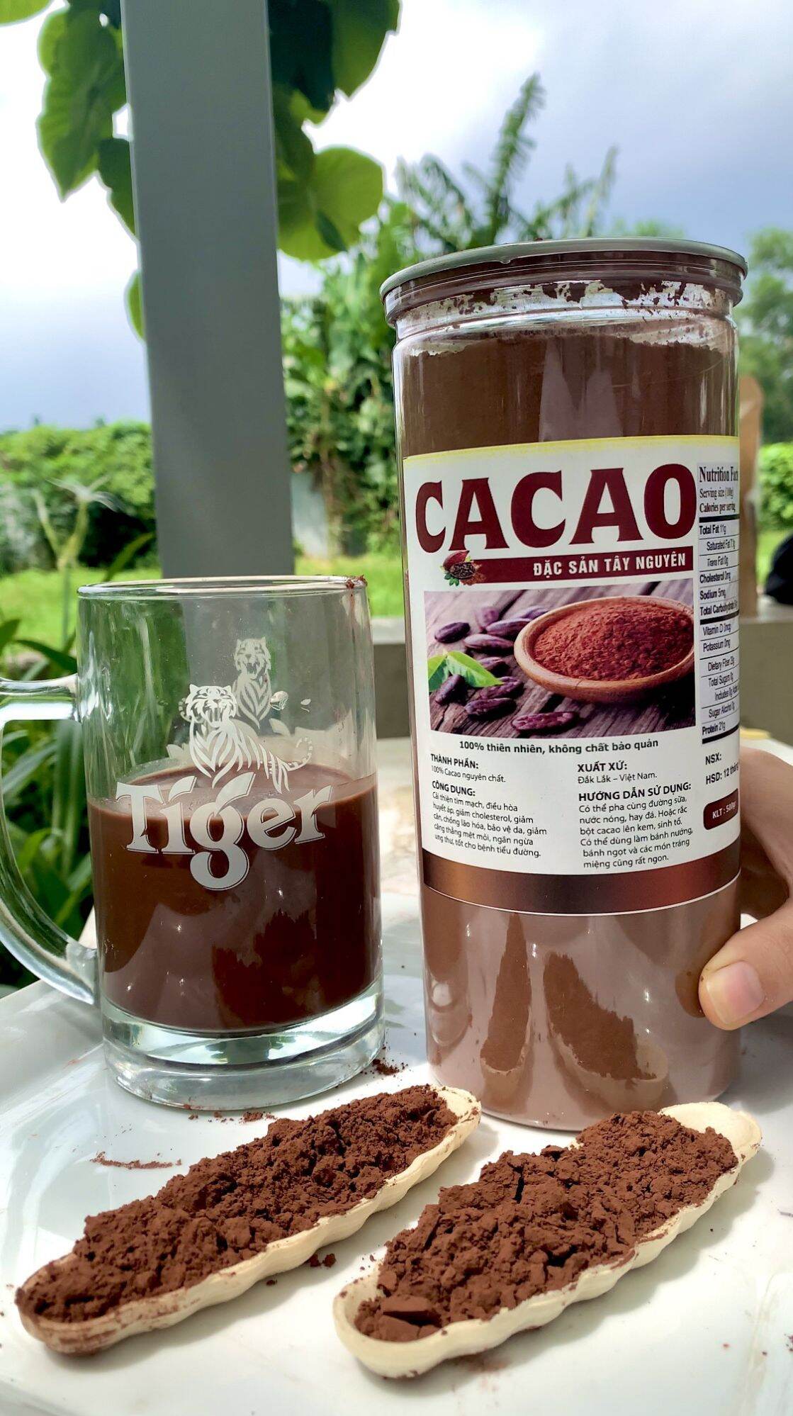 [HCM]500 GR BỘT CACAO NGUYÊN CHẤT 100% ( BỘT CACAO ĐĂCLĂK)