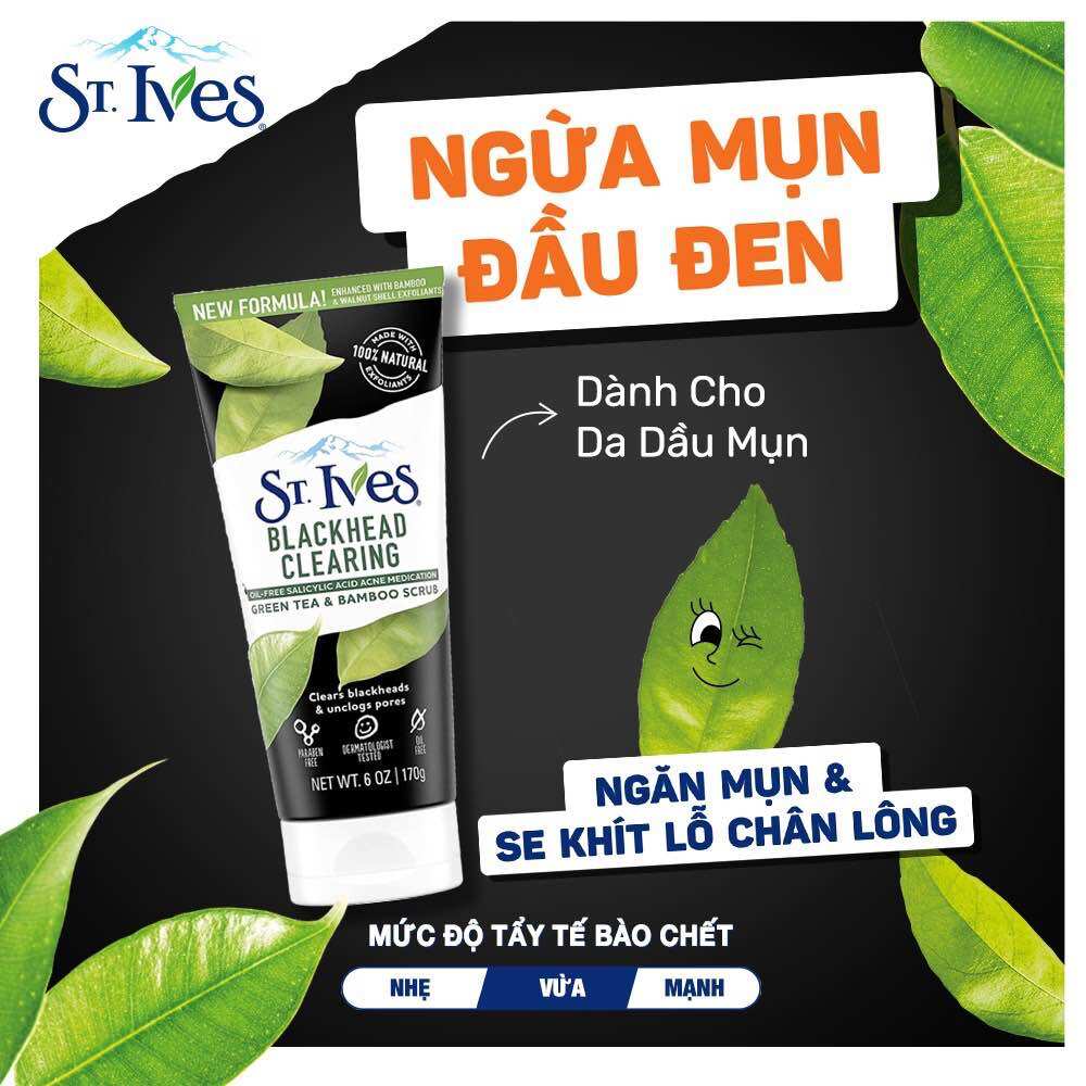 Sữa rửa mặt tẩy tế bào da chết St.Ives 170g