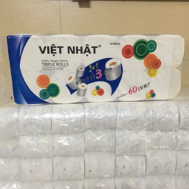 🌞 Combo 2 lốc giấy Việt Nhật 🌞 dai mịn (1 lốc 10 cuộn)