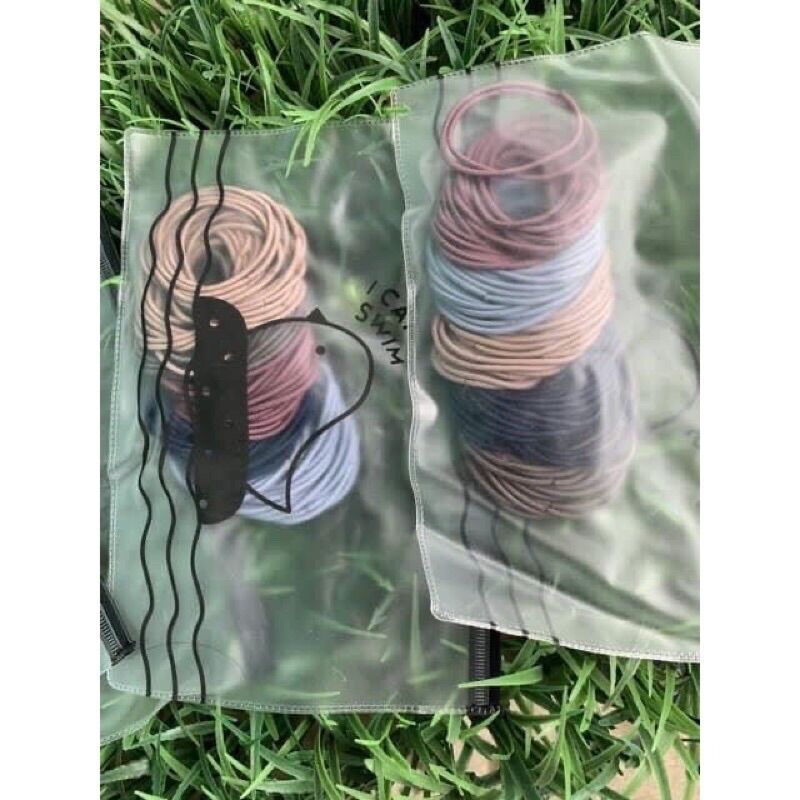 [Hcm]Bag of 100 Elastic Bands with Free Chip Bag for Women (Adults)