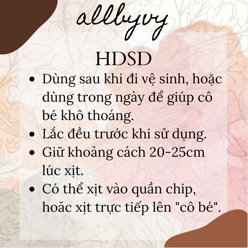 allbyvy | Xịt thơm kháng khuẩn cô bé Summer's Eve