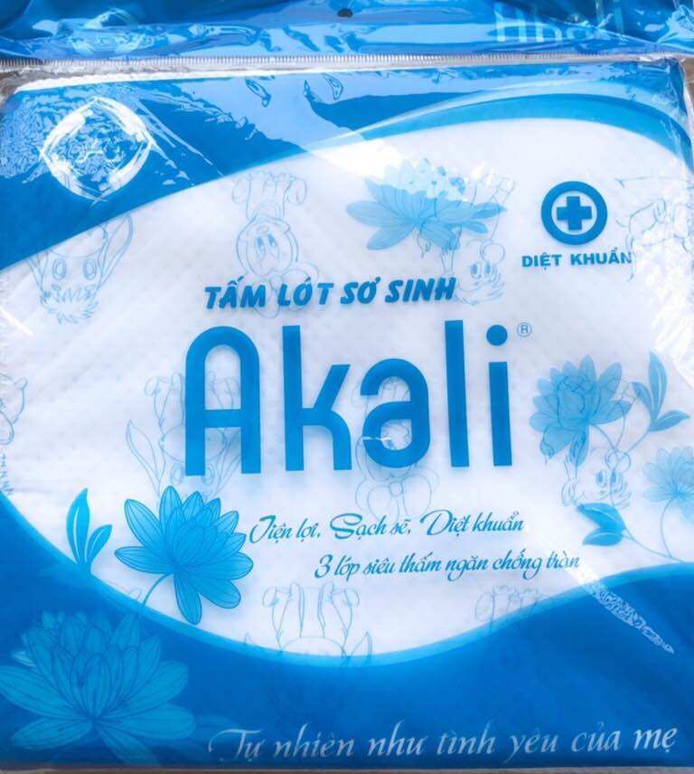 Tấm lót , miếng lót phân su Akali cao cấp 30 miếng/ 1 bịch
