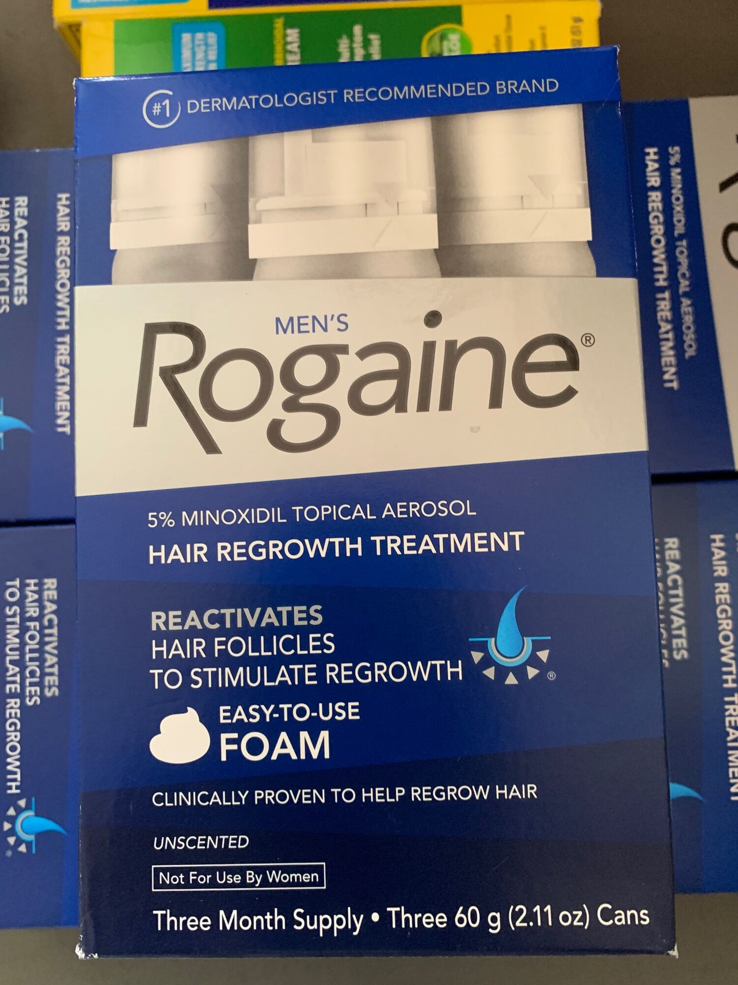 Kem mọc tóc Rogaine Minoxidil 5% Foam cho Nam